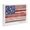 Stupell Industries God Bless America Phrase Macram� Pattern Flag Wall Plaque Art